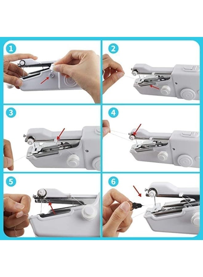 Portable Handheld Mini Sewing Machine Cordless Battery Powered Quick Stitch Tool for Clothes Repair DIY Sewing Home and Travel Use - Image 5